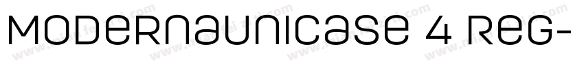 ModernaUnicase 4 Reg字体转换